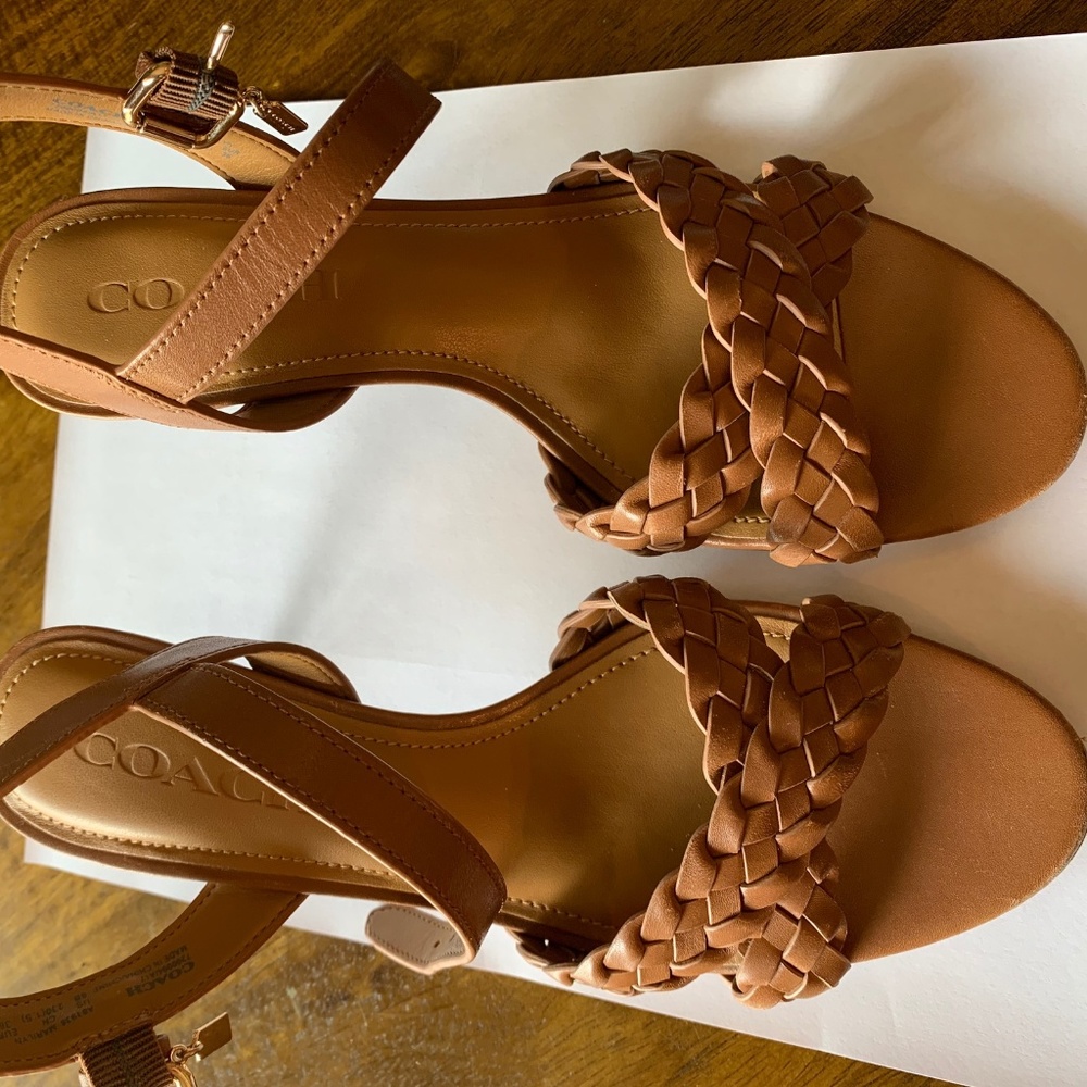 Coach Vegan Leather Sandals Gem